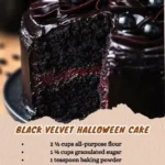 Black Velvet Halloween Cake